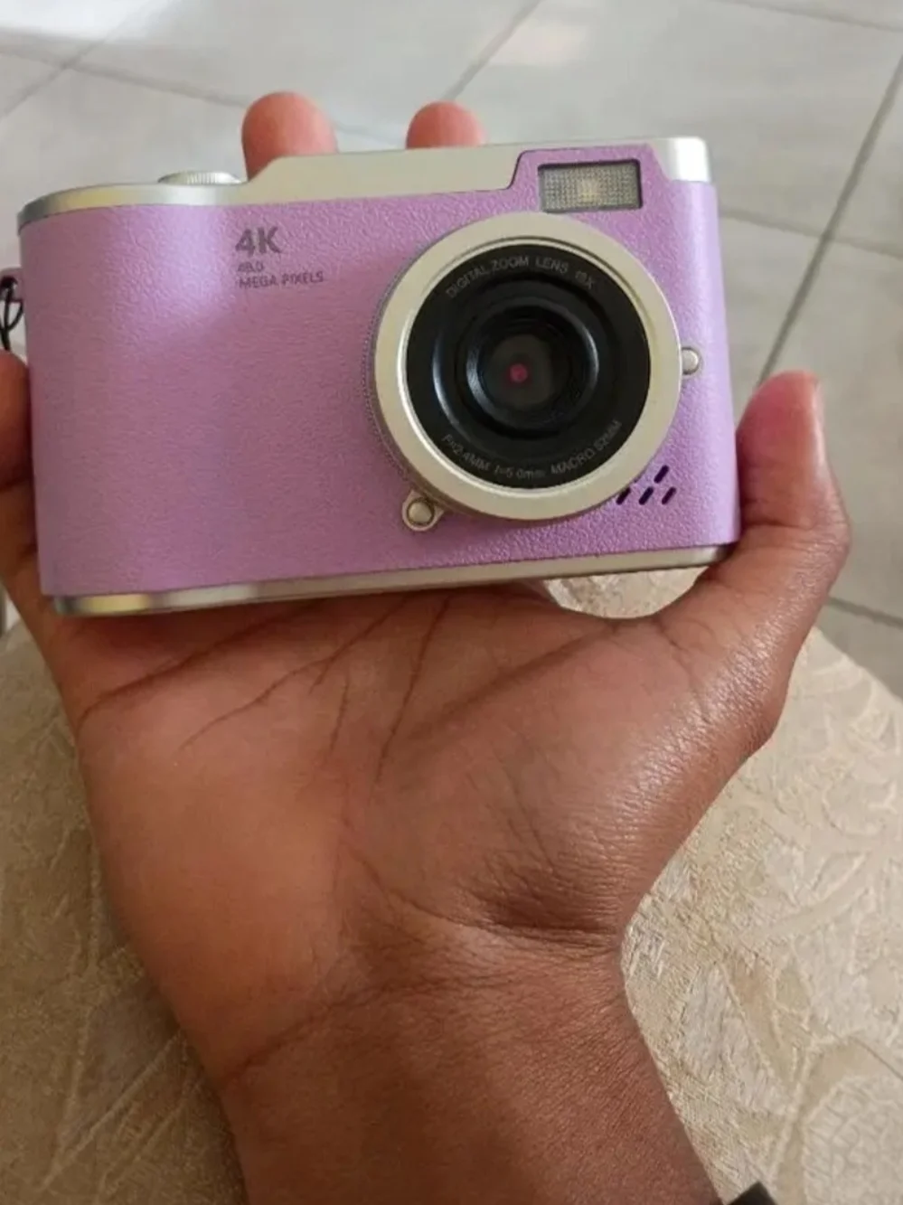 4K Digital Retro Camera with Flip ScreenPurple NEW